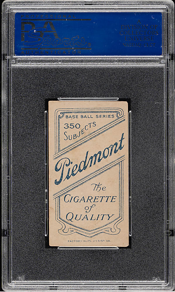 1909-1911 T206 White Border Hughie Jennings Both Hands Showing PSA VG-EX 4
