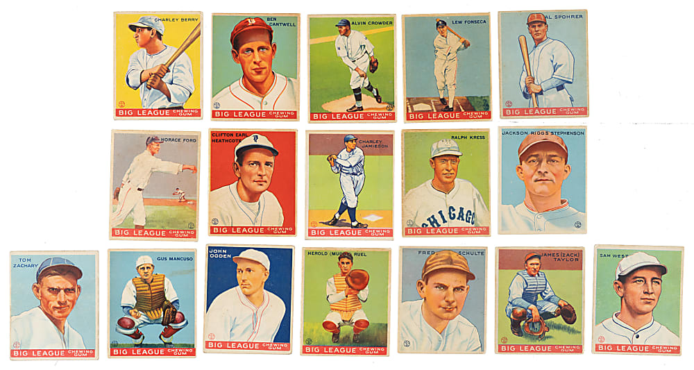 1933 R319 Goudey Collection (21) Including Cronin, Haines, Rice, and Simmons