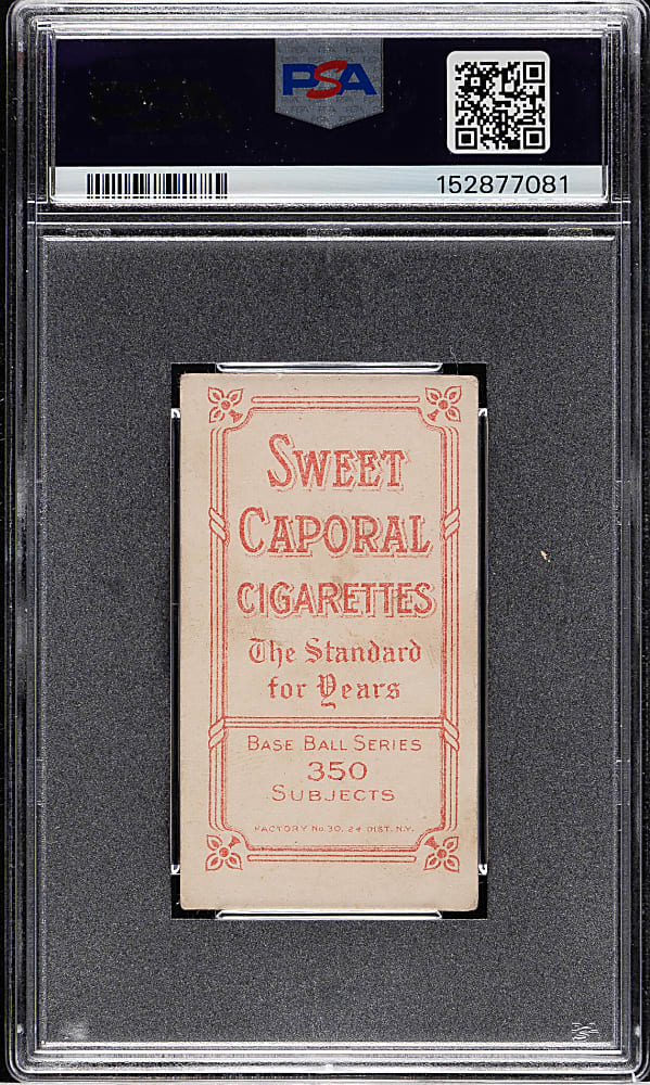 1909-1911 T206 White Border Wild Bill Donovan Throwing PSA VG 3