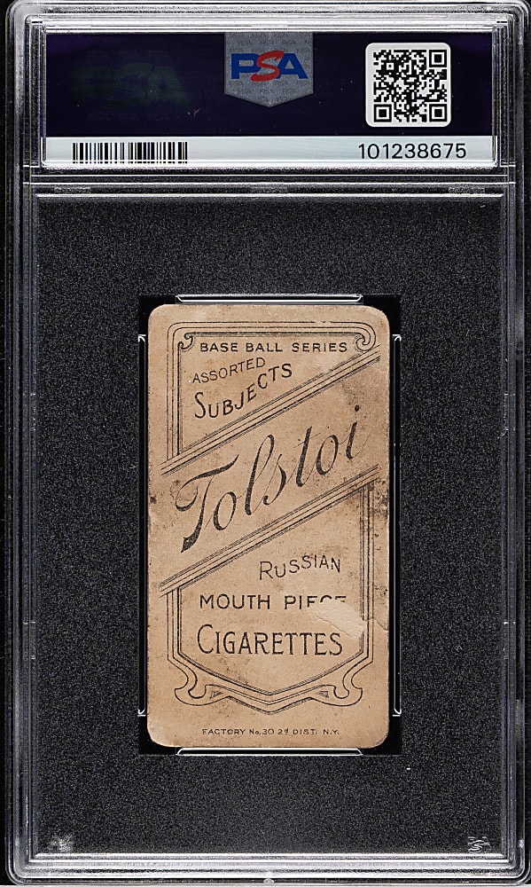 1909-1911 T206 White Border Jeff Sweeney PSA FAIR 1.5 - Tolstoi Back