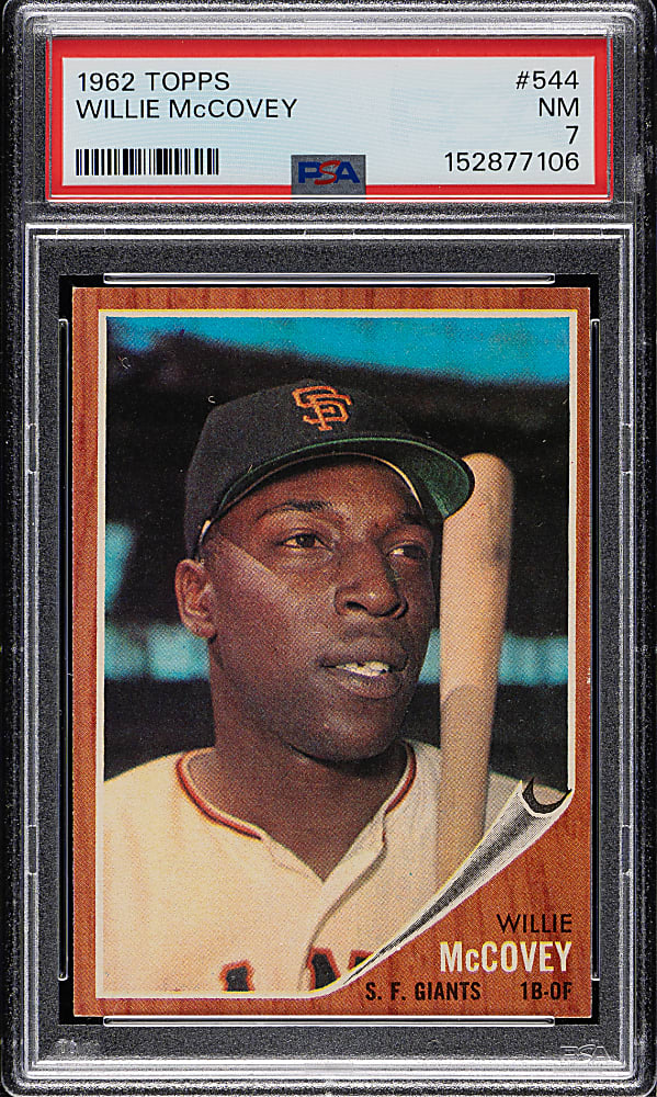 1962 Topps #544 Willie McCovey PSA NM 7
