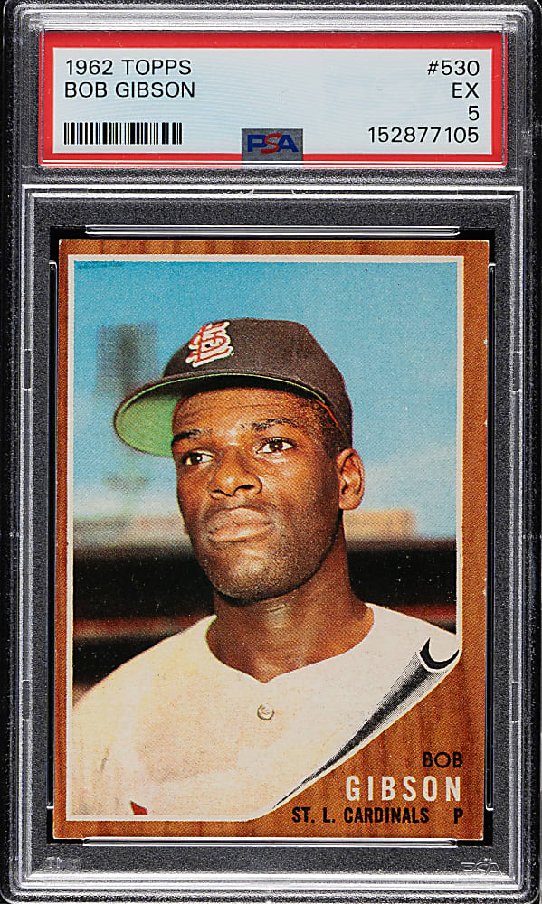 1962 Topps #530 Bob Gibson PSA EX 5
