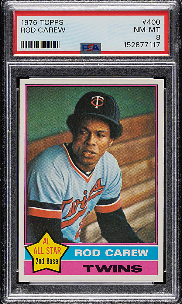 1976 Topps #400 Rod Carew PSA NM-MT 8