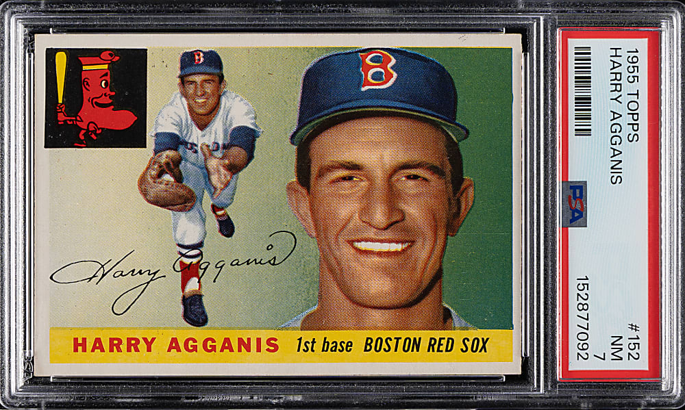 1955 Topps #152 Harry Agganis Rookie PSA NM 7