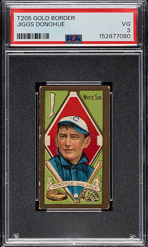 1911 T205 Gold Border Jiggs Donohue PSA VG 3 - Cycle Back