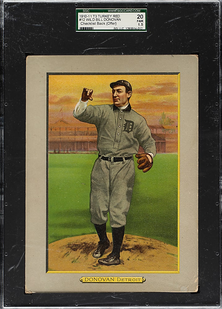 1911 T3 Turkey Red #12 Wild Bill Donovan SGC FAIR 20