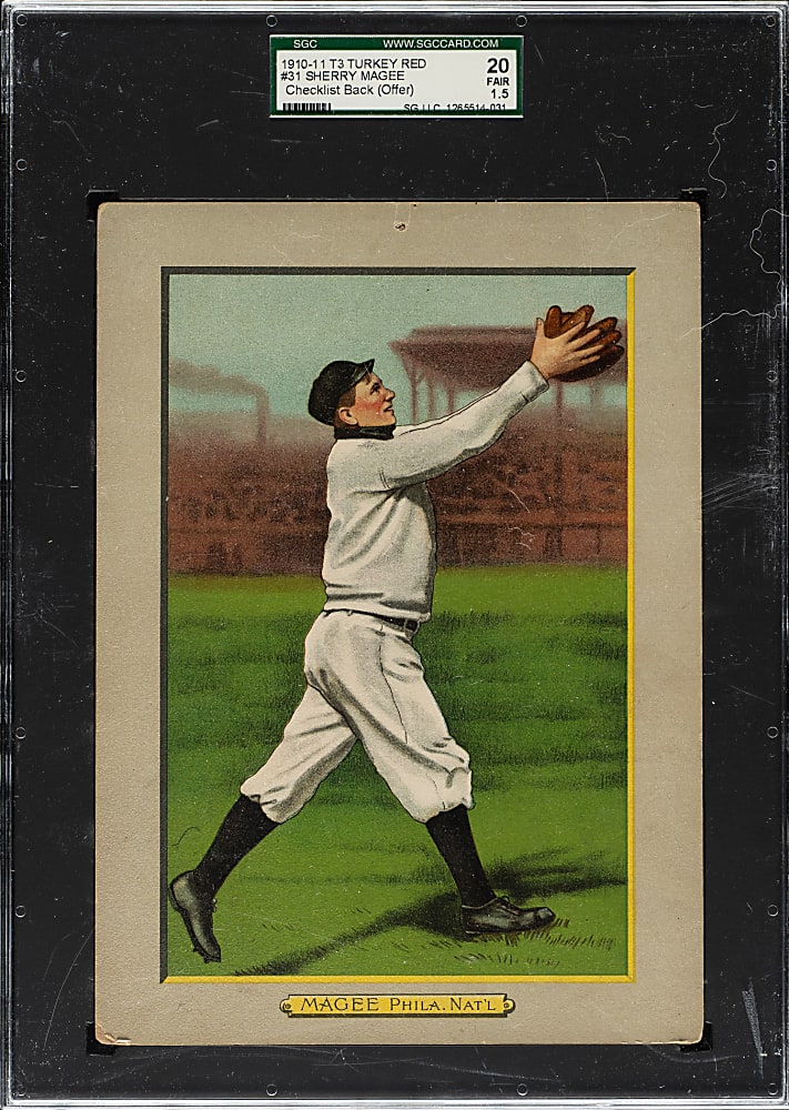 1911 T3 Turkey Red #31 Sherry Magee SGC FAIR 20