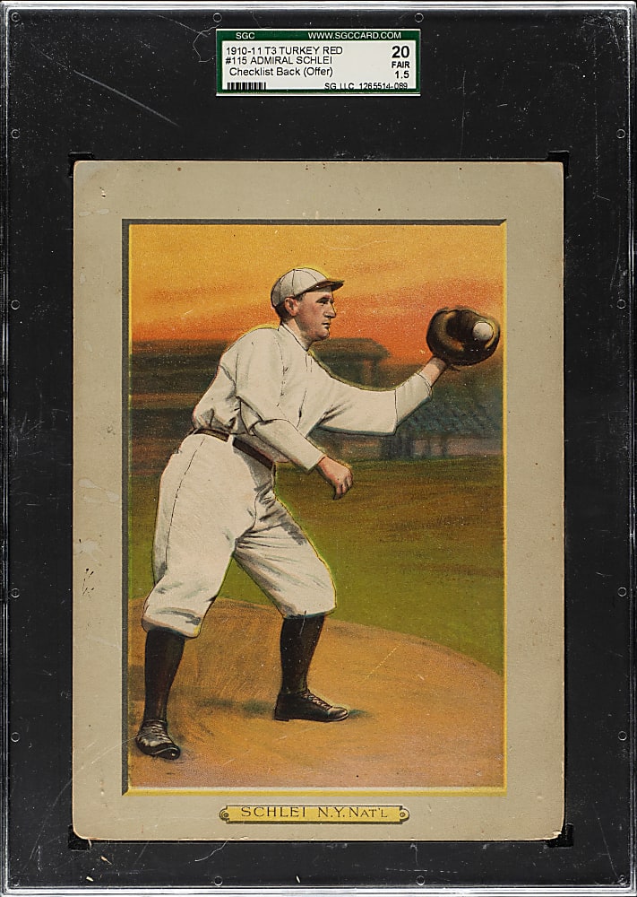 1911 T3 Turkey Red #115 Admiral Schlei SGC FAIR 20