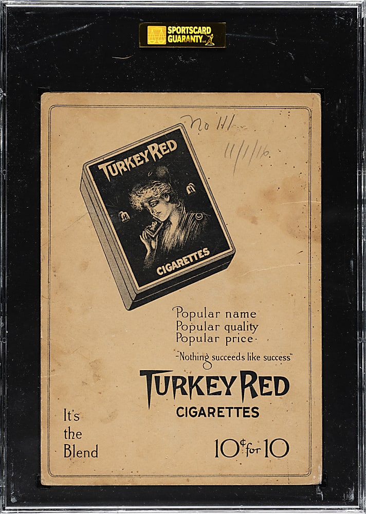 1911 T3 Turkey Red #111 Harry Niles SGC FAIR 20 - Advertising Back
