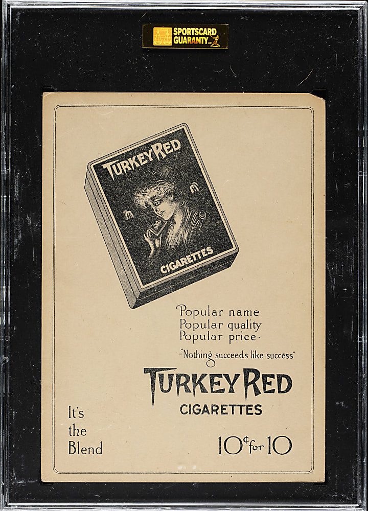1911 T3 Turkey Red #91 Tom Downey SGC POOR 10 - Advertising Back
