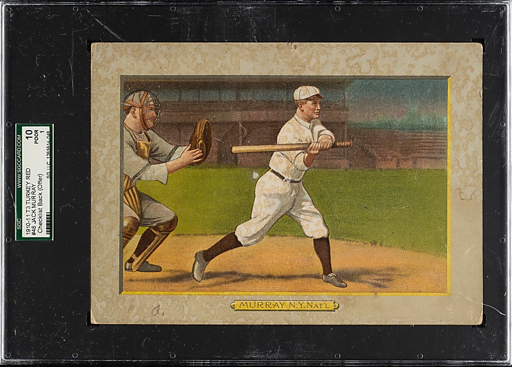 1911 T3 Turkey Red #48 Jack Murray SGC POOR 10