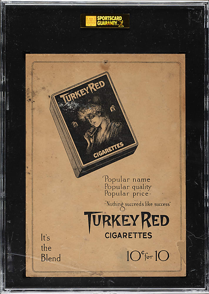 1911 T3 Turkey Red #83 Al Bridwell SGC Authentic - Advertising Back