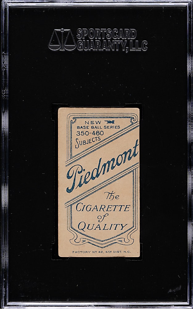 1909-1911 T206 White Border Wid Conroy with Bat SGC VG 40 - Piedmont "Factory 42" Back