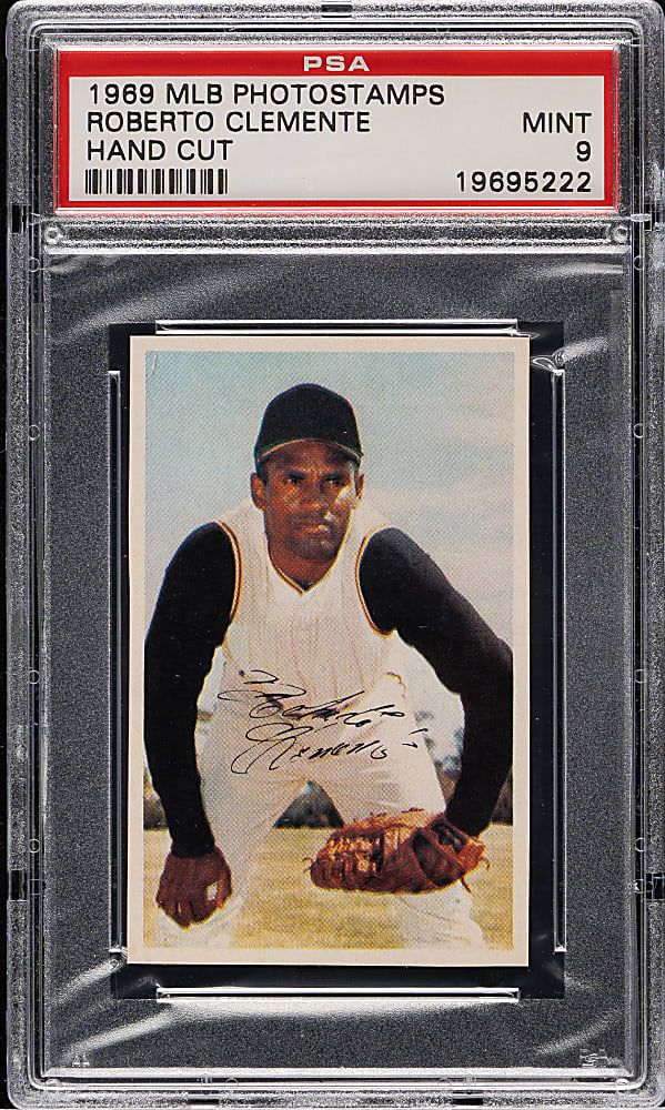 1969 MLB Photostamps Roberto Clemente PSA MINT 9