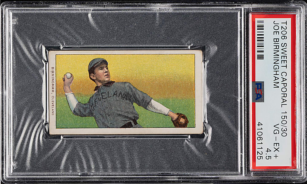 1909-1911 T206 White Border Joe Birmingham PSA VG-EX+ 4.5