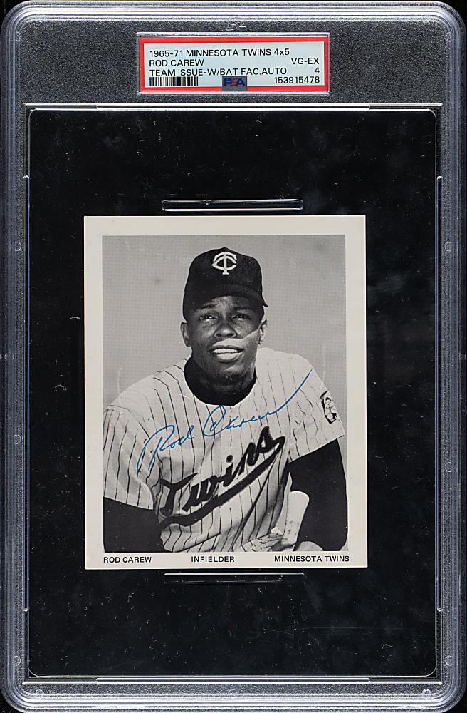 1965-1971 Minnesota Twins Picture Pack Rod Carew PSA VG-EX 4
