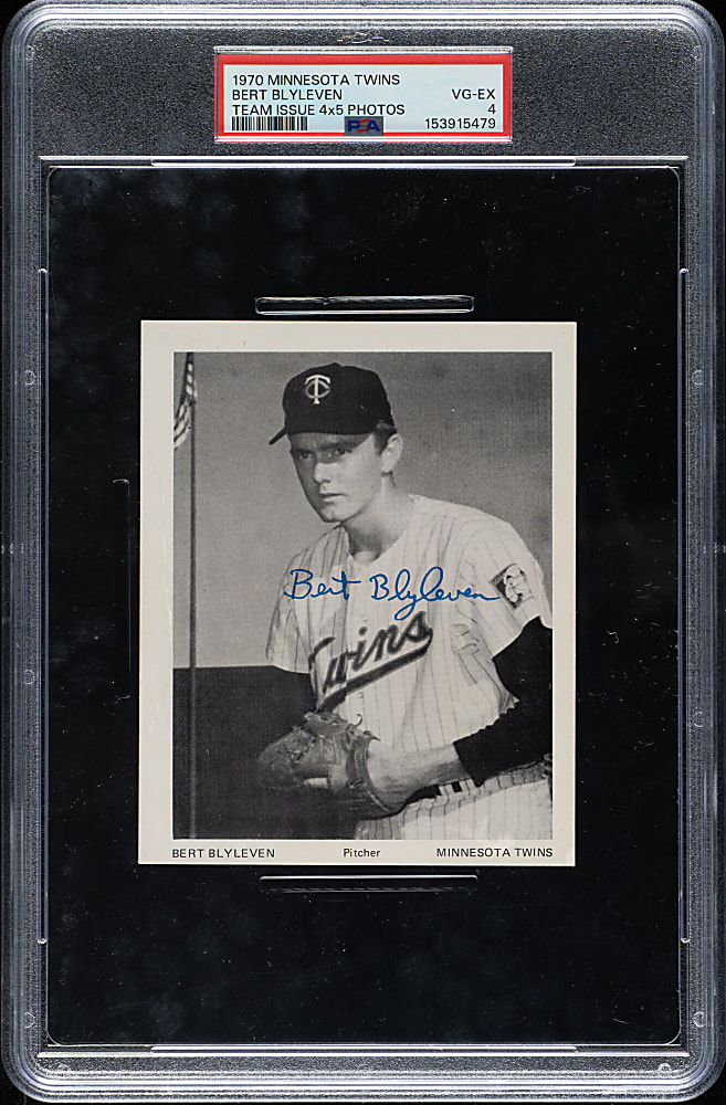 1970 Minnesota Twins Picture Pack Bert Blyleven PSA VG-EX 4