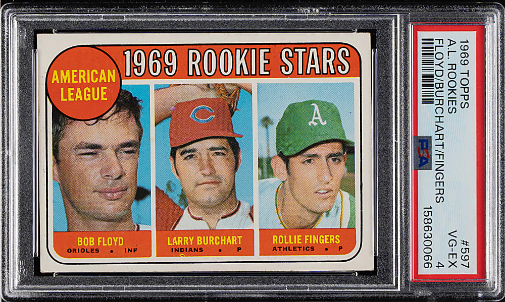 1969 Topps #597 Rollie Fingers Rookie PSA VG-EX 4