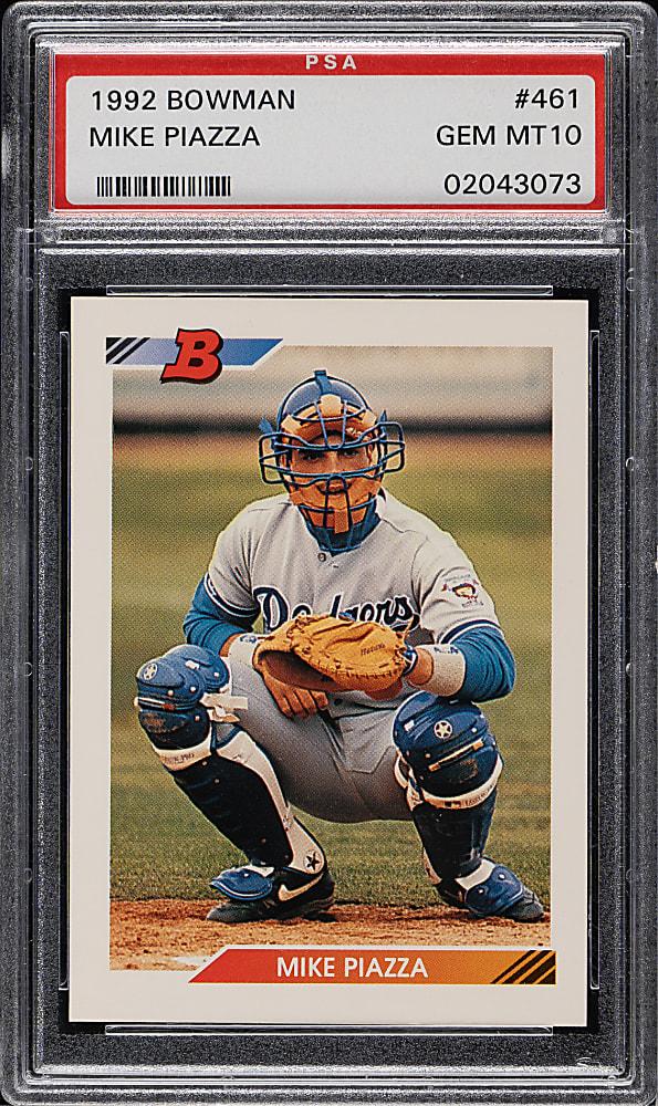 1992 Bowman #461 Mike Piazza Rookie PSA GEM MINT 10