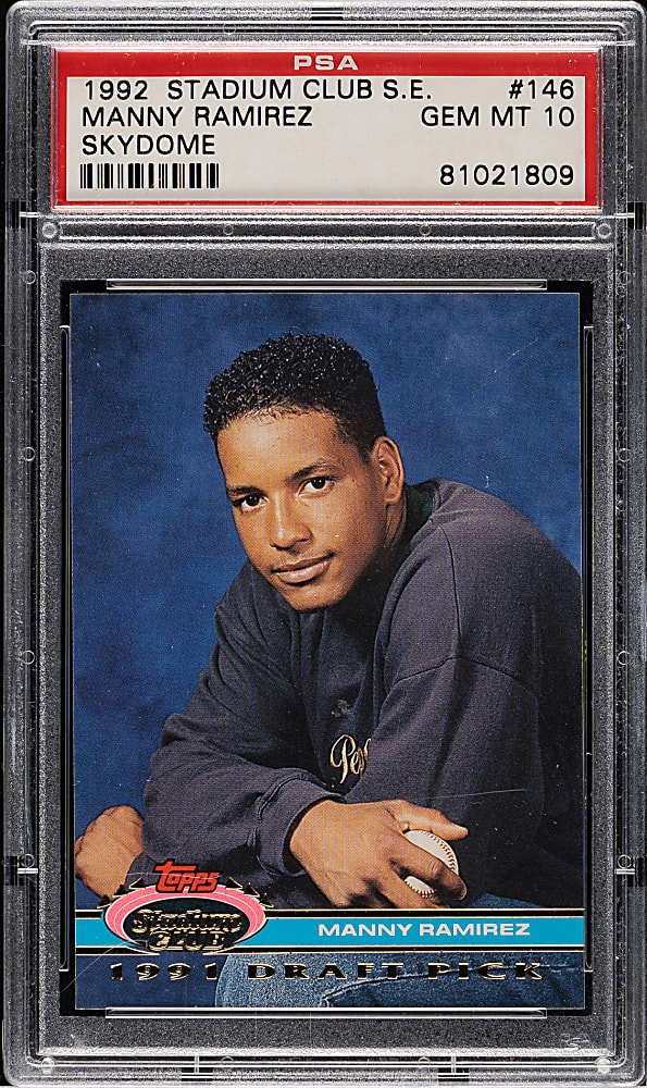 1992 Stadium Club Skydome Special Edition #146 Manny Ramirez Rookie PSA GEM MINT 10