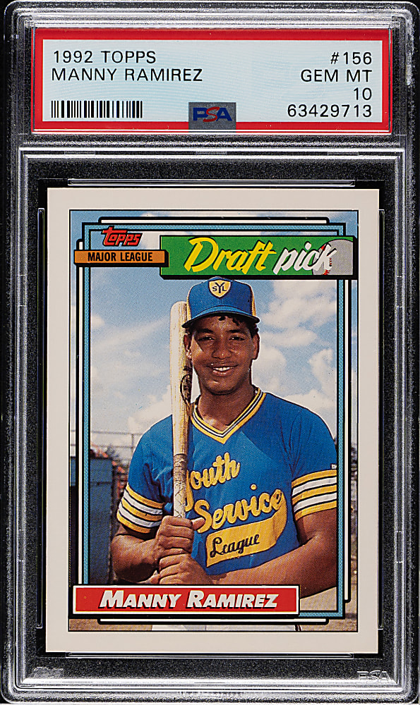 1992 Topps #156 Manny Ramirez Rookie PSA GEM MINT 10