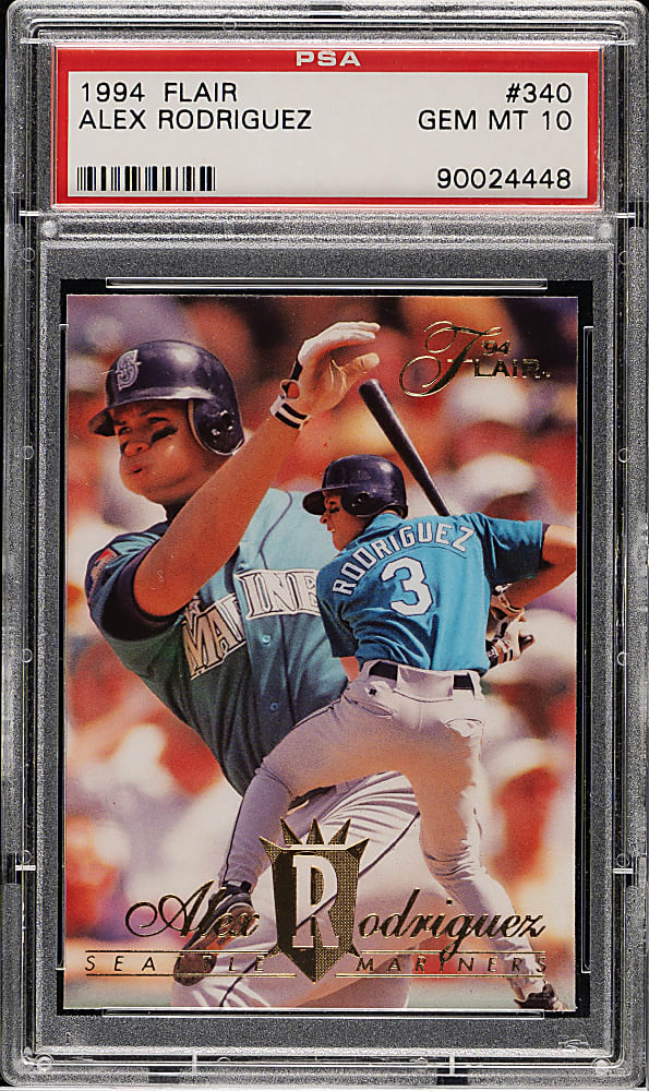 1994 Flair #340 Alex Rodriguez Rookie PSA GEM MINT 10