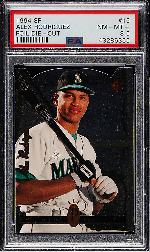 1994 Upper Deck SP Foil #15 Alex Rodriguez Die-Cut Rookie PSA NM-MT+ 8.5