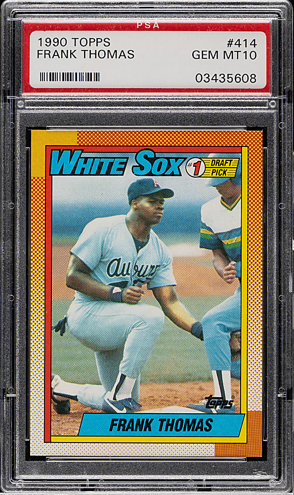 1990 Topps #414 Frank Thomas Rookie PSA GEM MINT 10