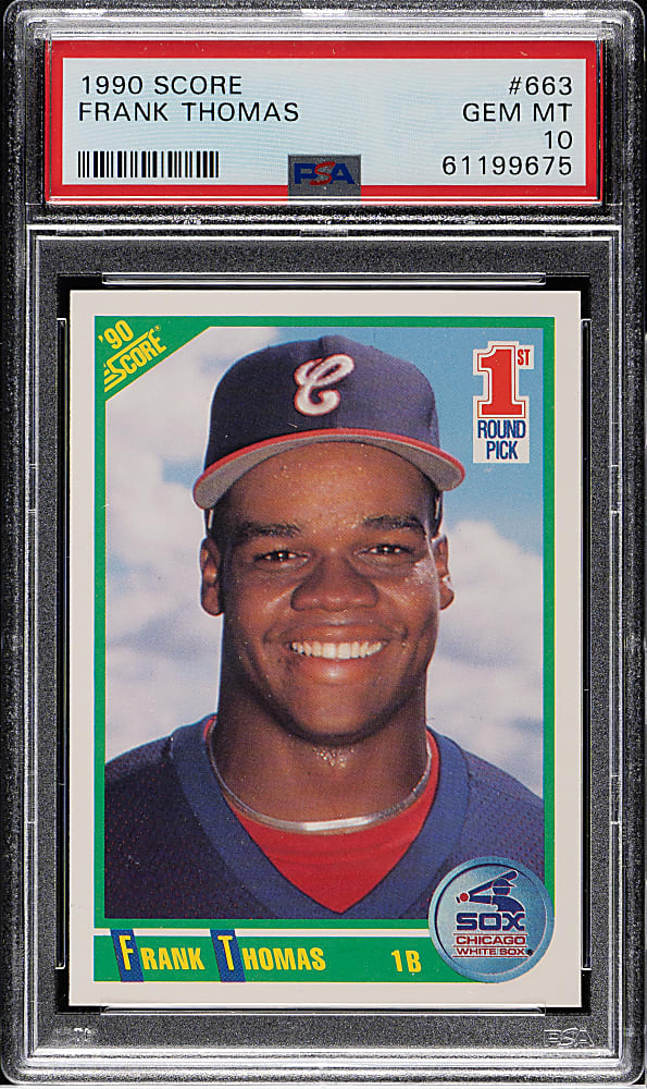 1990 Score #663 Frank Thomas Rookie PSA GEM MINT 10