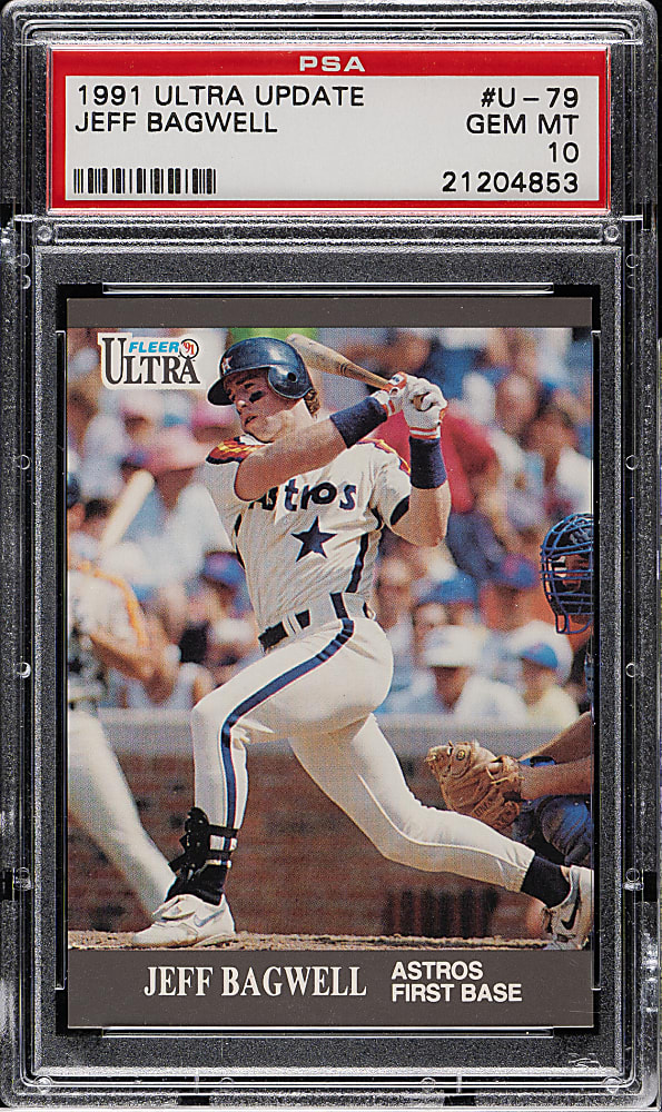 1991 Ultra Update #U-79 Jeff Bagwell Rookie PSA GEM MINT 10