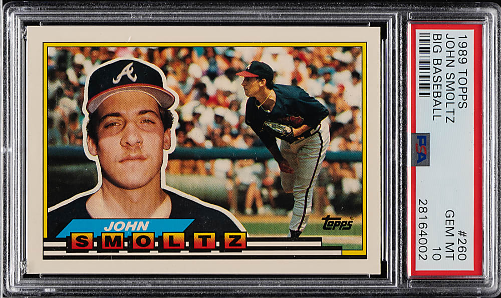 1989 Topps Big Baseball #260 John Smoltz Rookie PSA GEM MINT 10