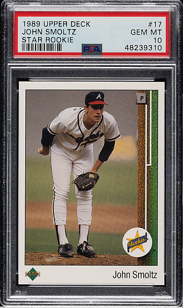 1989 Upper Deck #17 John Smoltz Rookie PSA GEM MINT 10