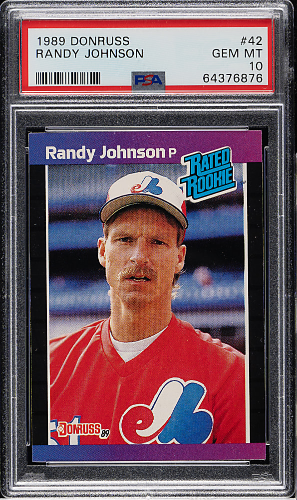 1989 Donruss #42 Randy Johnson Rookie PSA GEM MINT 10