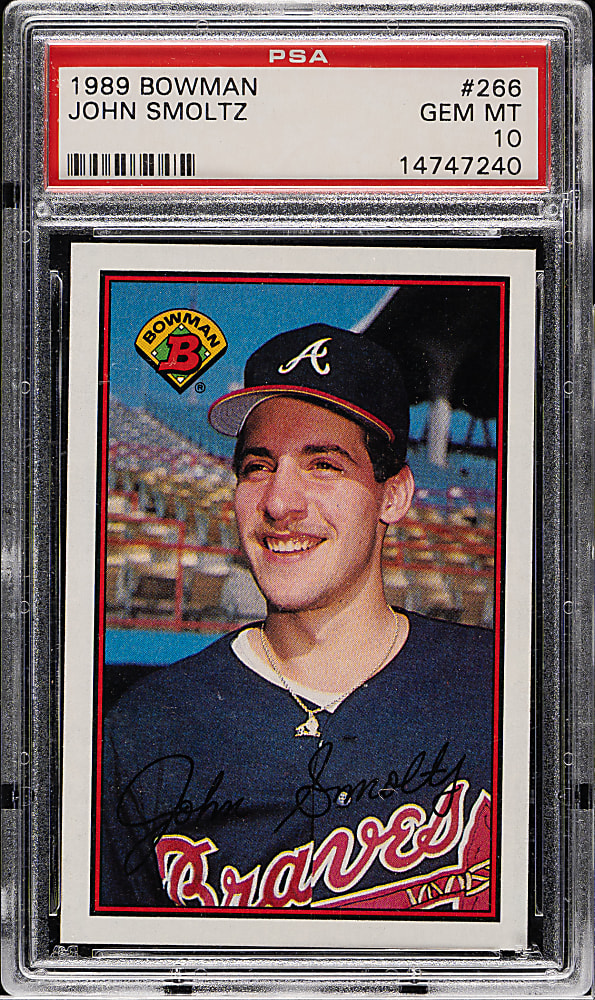 1989 Bowman #266 John Smoltz Rookie PSA GEM MINT 10