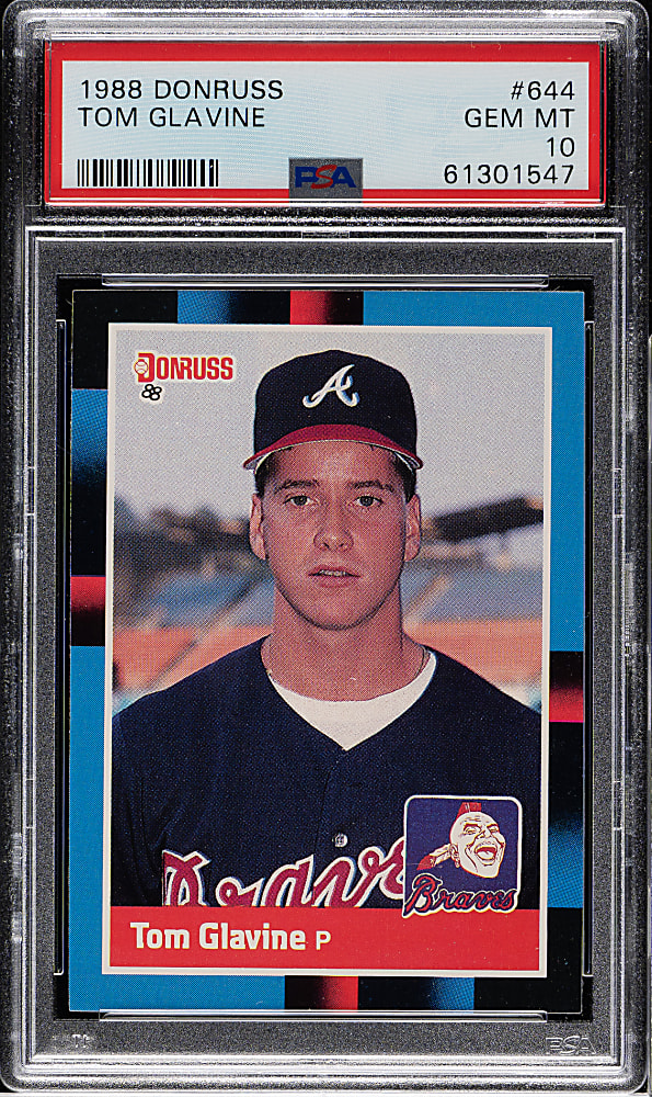 1988 Donruss #644 Tom Glavine Rookie PSA GEM MINT 10