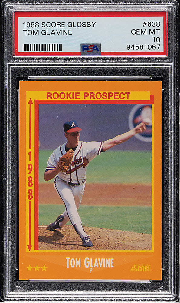 1988 Score Glossy #638 Tom Glavine Rookie PSA GEM MINT 10
