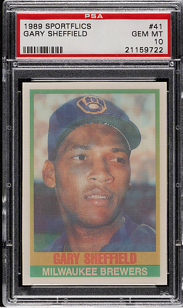 1989 Sportflics #41 Gary Sheffield Rookie PSA GEM MINT 10