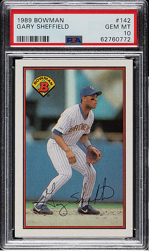 1989 Bowman #142 Gary Sheffield Rookie PSA GEM MINT 10