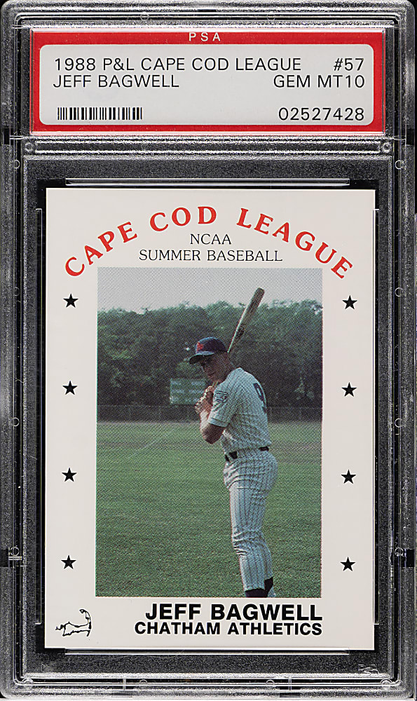 1988 P&L Cape Cod League #57 Jeff Bagwell Pre-Rookie PSA GEM MINT 10