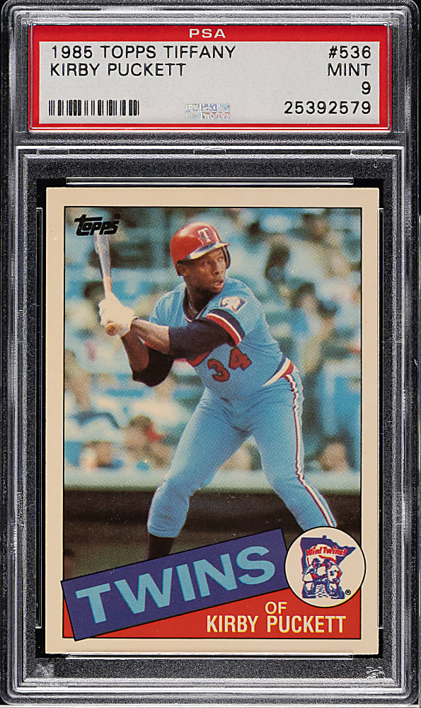1985 Topps Tiffany #536 Kirby Puckett Rookie PSA MINT 9