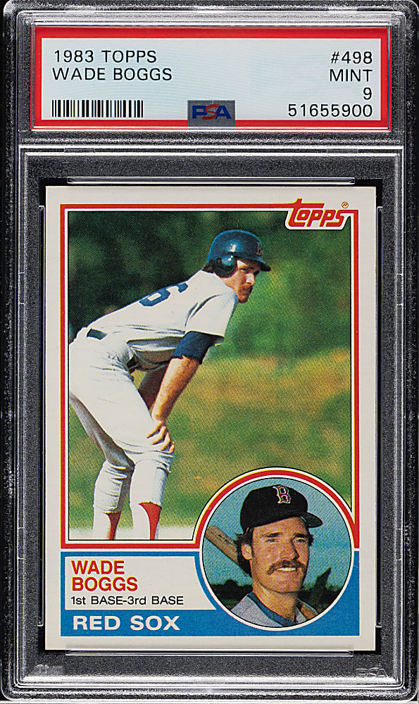 1983 Topps #498 Wade Boggs Rookie PSA MINT 9