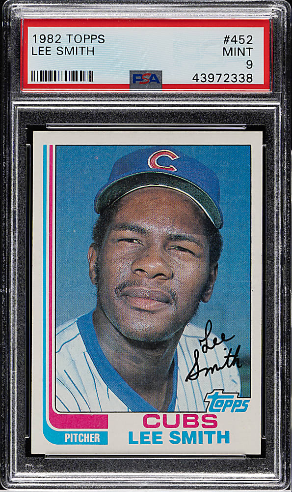 1982 Topps #452 Lee Smith Rookie PSA MINT 9