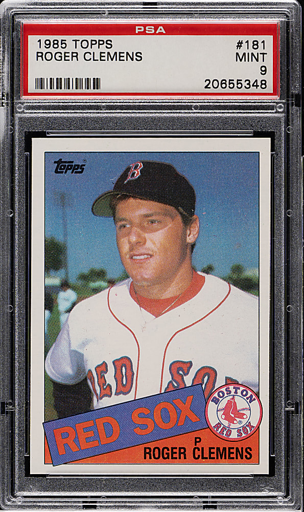 1985 Topps #181 Roger Clemens Rookie PSA MINT 9