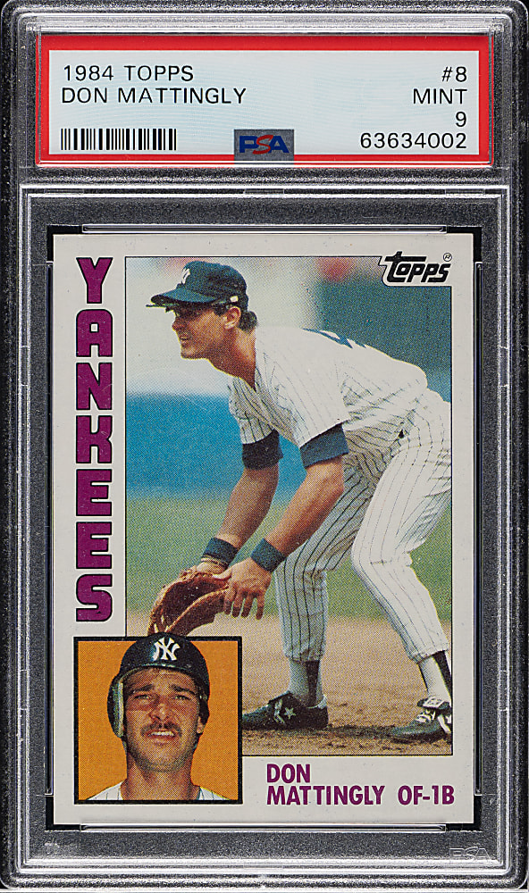 1984 Topps #8 Don Mattingly Rookie PSA MINT 9