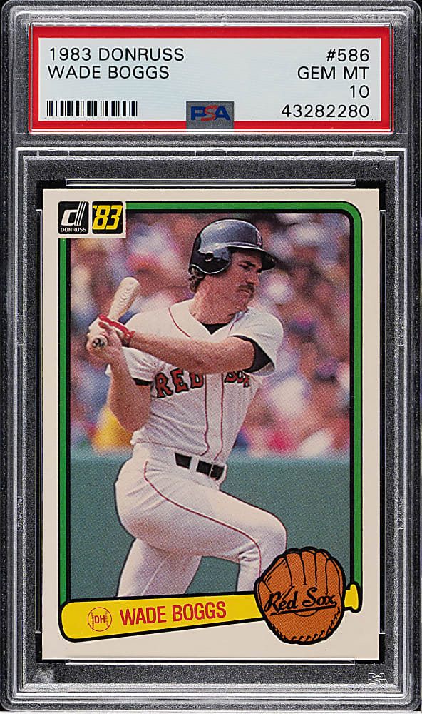 1983 Donruss #586 Wade Boggs Rookie PSA GEM MINT 10