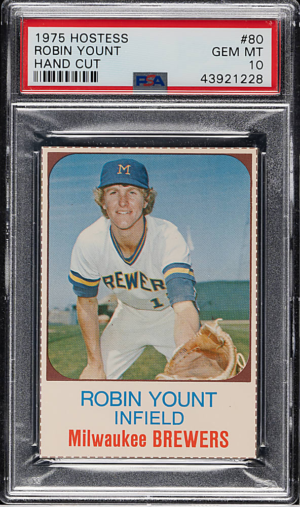 1975 Hostess #80 Robin Yount Rookie PSA GEM MINT 10