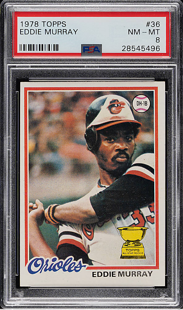 1978 Topps #36 Eddie Murray Rookie PSA NM-MT 8