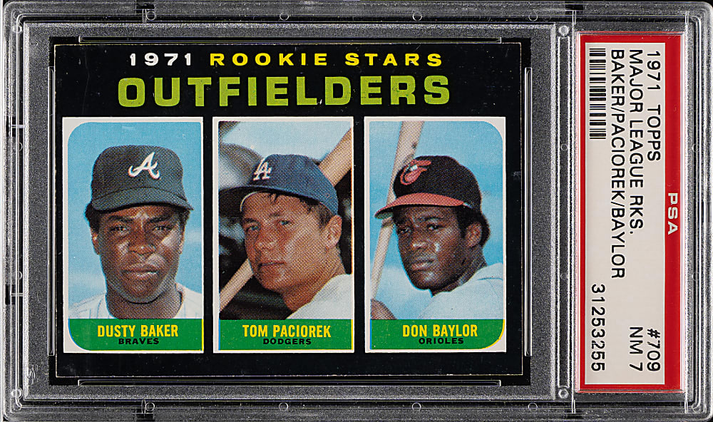 1971 Topps #709 Don Baylor Rookie High Number PSA NM 7