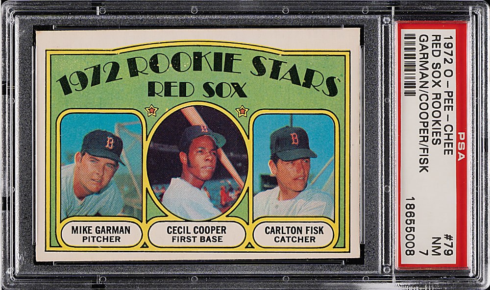 1972 O-Pee-Chee #79 Carlton Fisk Rookie PSA NM 7