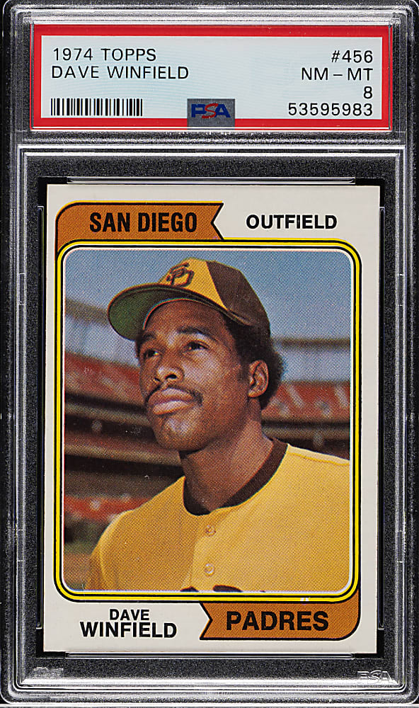 1974 Topps #456 Dave Winfield Rookie PSA NM-MT 8